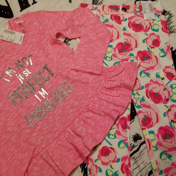 The Children's Place Other - The Children's Place 2-piece Floral Outfit NWT